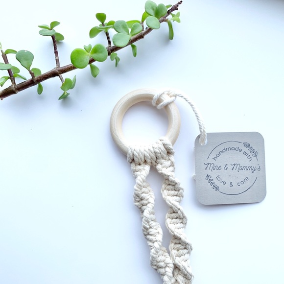 Boho Macrame Baby Teether - Picture 3 of 7